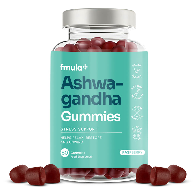 Ashwagandha Gummies 1200mg Raspberry Flavour fmula+