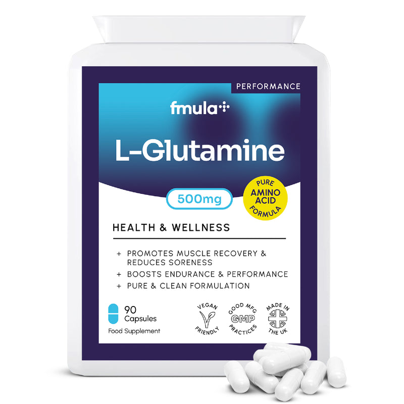 L Glutamine 500mg Capsules fmula+